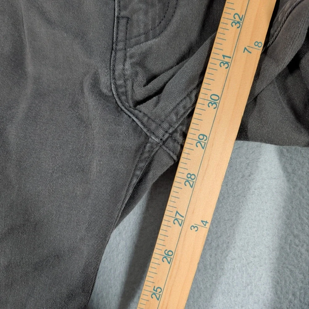 Levi's 514 Jeans Mens 38x30 Straight Leg Gray Cotton Blend Workwear Casual